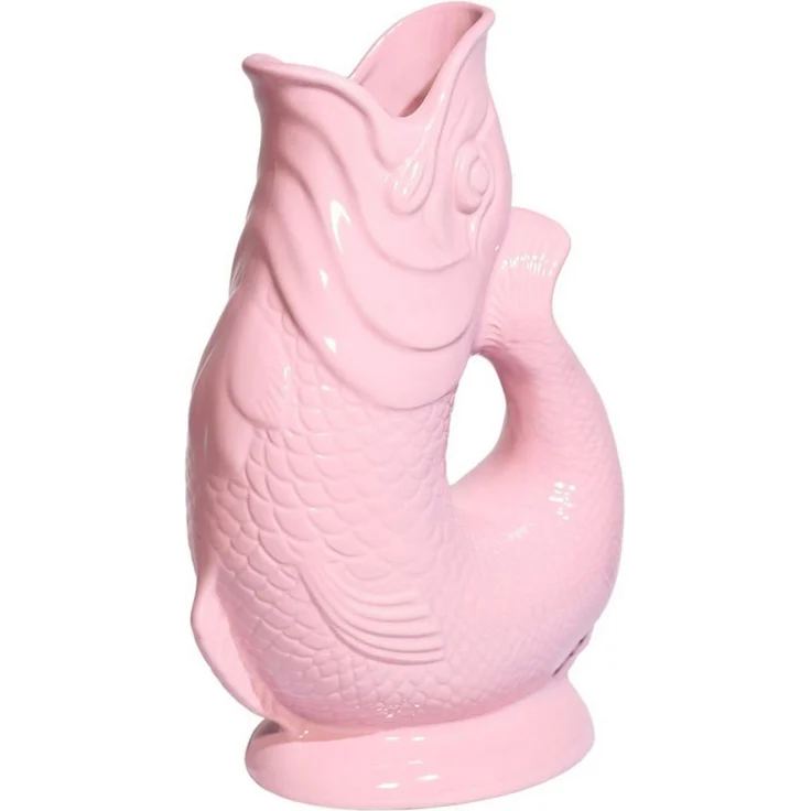 Gluckigluck Wasserkaraffe, (Original Gluggle Jug aus England), mit Gluckergeräusch, handgefertigt, ikonisches Fisch-Design, 1,2 L – Bild 2