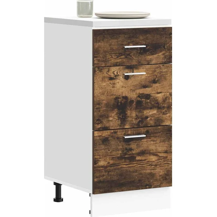 vidaXL Unterschrank Lyon Räuchereiche 40x46x81,5 cm Holzwerkstoff 854215 – Bild 1