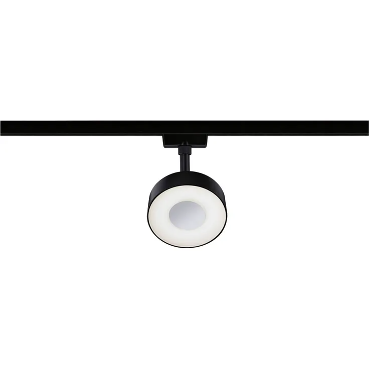 Paulmann 955. 89 URail LED Schienenspot Circle 160lm 5W 3000K dimmbar 230V Schwarz matt