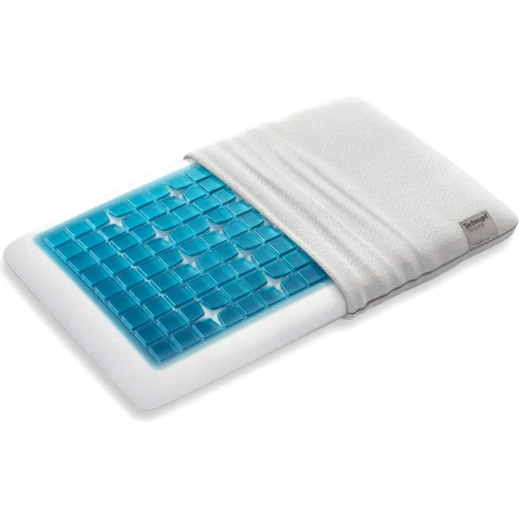 Technogel Deluxe – Nackenstützkissen mit kühlender Gelauflage, verschiedene Kissenhöhen, Kissenhöhe: 7 cm