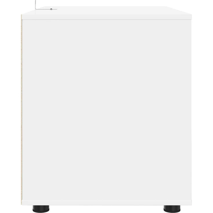 vidaXL Aufbewahrungsschrank 80 x 48 x 57 cm Holzwerkstoff Weiß 888817 – Bild 9