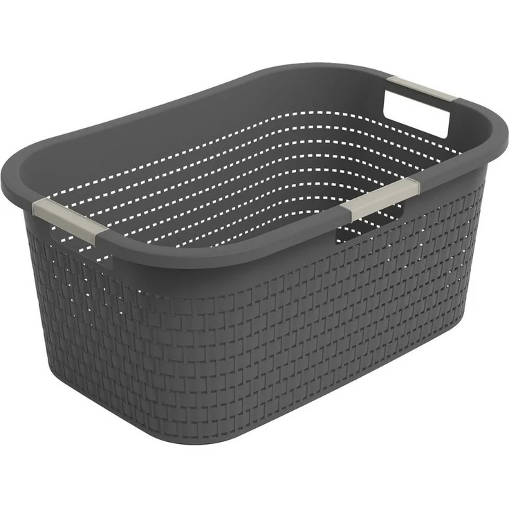 ROTHO Wäschekorb Country 40l anthr. 109081 – Bild 5