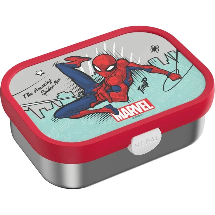 Mepal CAMPUS Edelstahl-Brotdose mit Gabel - Spiderman – Bild 1