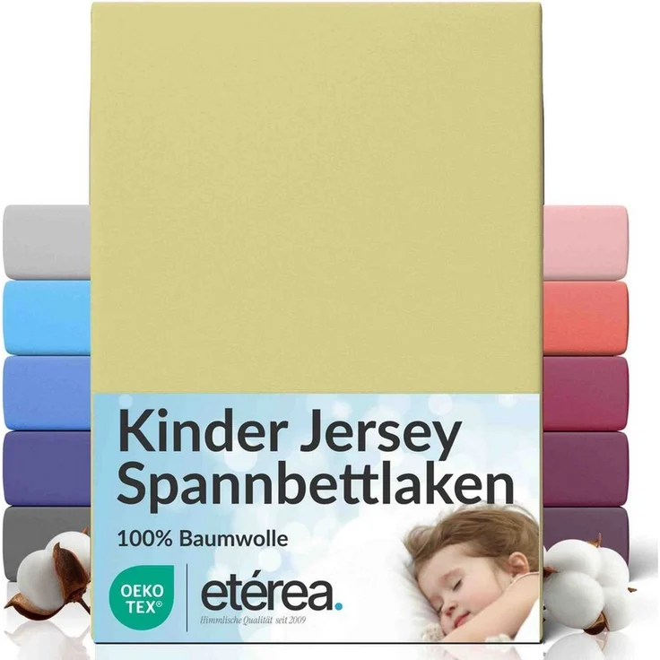 etérea Himmlische Qualität Spannbettlaken etérea Comfort Jersey Spannbettlaken, Jersey, Gummizug: rundum, (1 Stück) – Bild 1