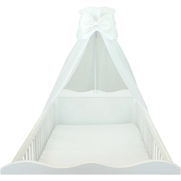 TupTam Betthimmel TupTam Babybett Himmel mit Schleife Transparent – Bild 3