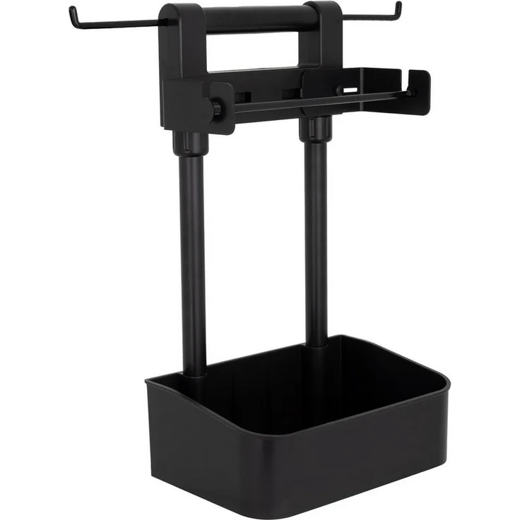 Haushalt International Grillhaken Chefware BBQ Grillbutler für Grillbesteck mit Küchenrollenhalter, einstellbare Haken für Küchenhelfer / Grillzange – Bild 2