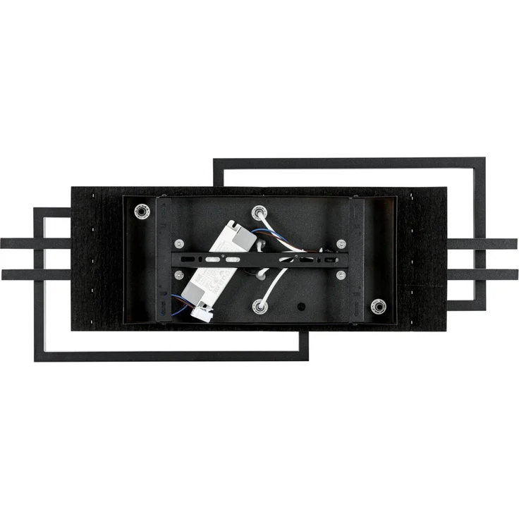 Novel 'AMURAPAR' LED-Deckenleuchte, Aluminium braun/schwarz, 65 x 30 x 8 cm, Warmweiß – Bild 6