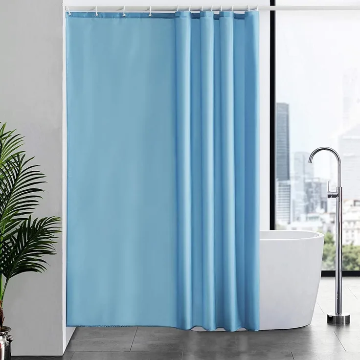 Duschvorhang Wasserdicht 180x210cm Polyester Anti-schimmel 12 Aufhängeringe