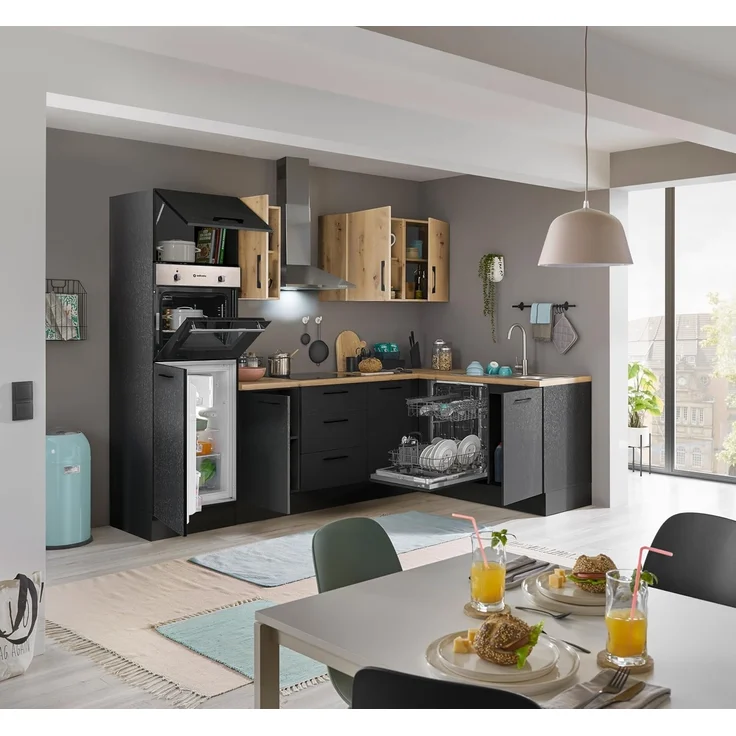 BASIC by Balculina Winkelküche Turin, Stellbreite 280x175 cm, wahlweise mit E-Geräten – Bild 6