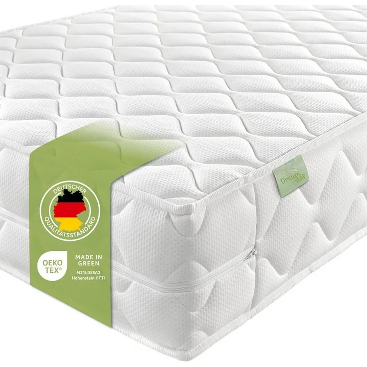 DREAMSTAR Ergo Flex XXL Duo I orthopädische7-Zonen Kaltschaummatratze I 22 cm hoch I Öko-Tex Zertifiziert I Härtegrad 3 und 4 I 80x200 cm – Bild 5