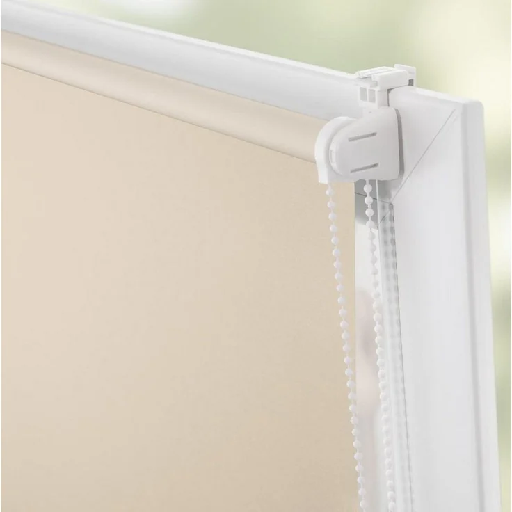 Lichtblick Sonnenschutzsysteme GmbH Verdunklungsrollo Barcelona 90x220 cm (BxL) Creme Verspannt; Klemm- und schraubbar; Thermofunktion – Bild 4