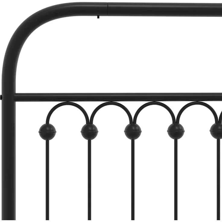 vidaXL Ersatz-Kopfteil Metall Schwarz 180 cm (Art-Nr 376636) – Bild 4