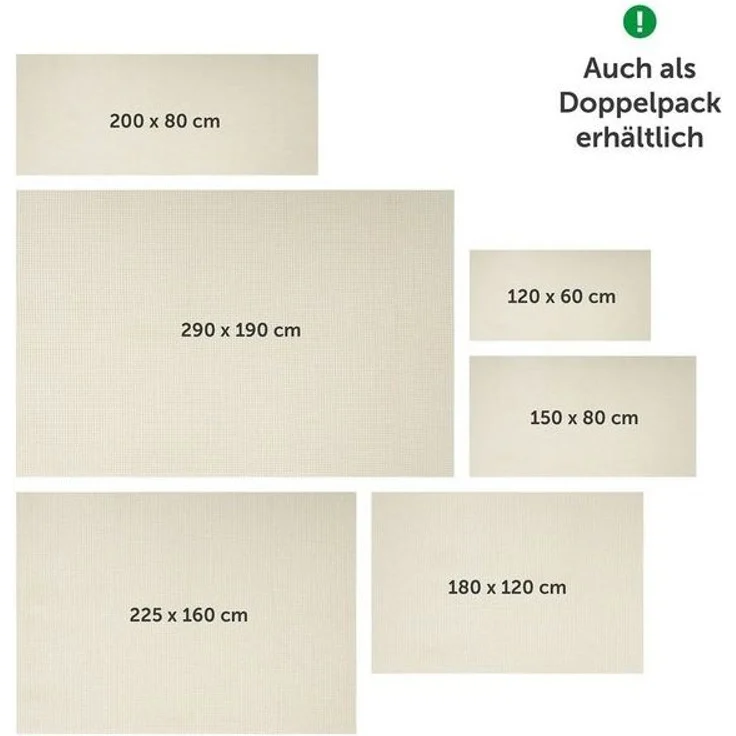 Blumtal Antirutsch Teppichunterlage Antirutschunterlage - unsichtbare Antirutschmatte, Universal Stopper, (individuell zuschneidbar, rutschfest, 2-St), Fußbodenheizung geeignet, Ohne Weichmacher - Made in Germany – Bild 4
