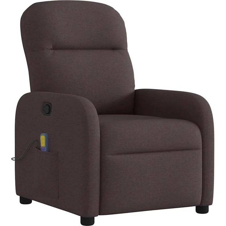 vidaXL Massagesessel Dunkelbraun Stoff 4015537 – Bild 1