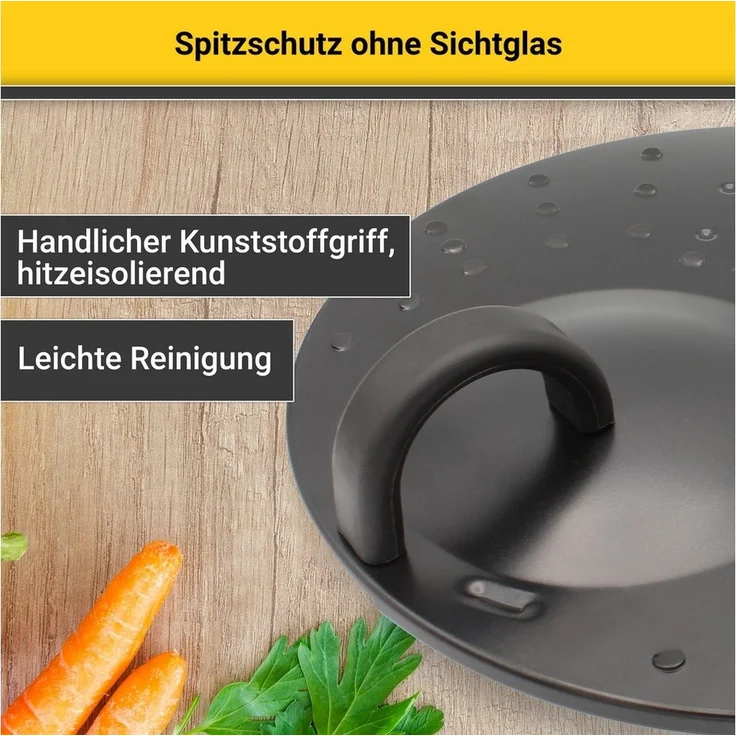 Universal Pfannen-Spritzschutz Ø 31 cm ohne Glas / Universaldeckel / Spritzschutz - Deckel – Bild 3