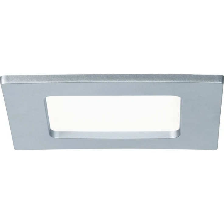 Paulmann No. 92076 Einbaupanel LED eckig 6W 4000K Chrom matt IP44 spritzwassergeschützt