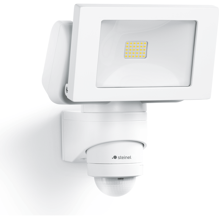 Steinel LED-Außenstrahler LS 150 S weiß, 240°-Bewegungsmelder, max. 12m Reichweite, 14,7 W Fluter, 1375 lm
