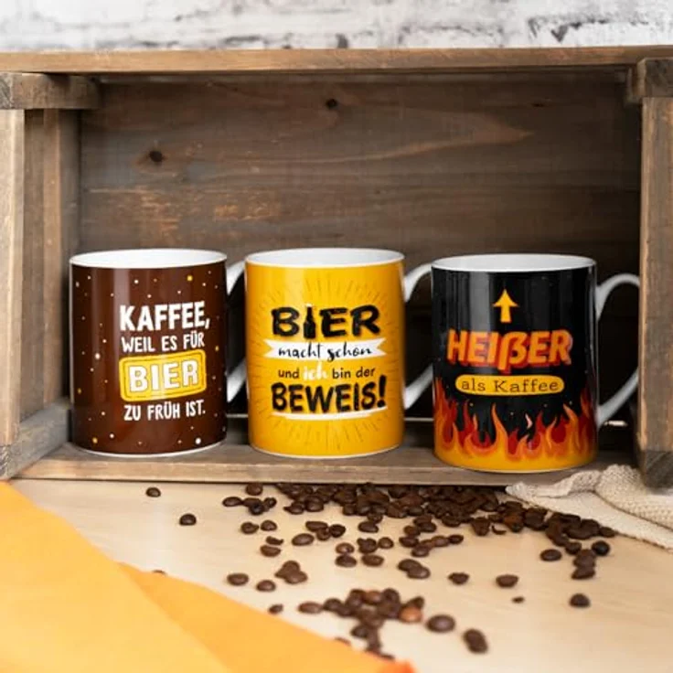 XL Tasse Becher Tee Kaffeetasse 60cl Geschenk Sheepworld HEISSER 74133 – Bild 4