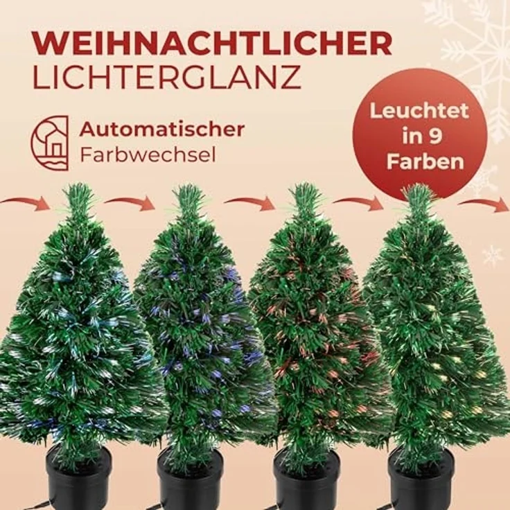 Casaria Künstlicher Weihnachtsbaum, autom. Farbwechselspiel – Bild 3