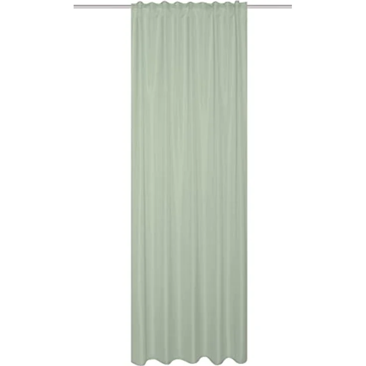 Home Basics Vorhang SOFTY 2er Pack (2 St), Multifunktionsband, halbtransparent, 2er Pack Kombibandschal SOFTY Uni – Bild 5