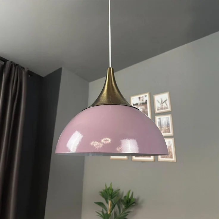Bamyum Pendelleuchte Pendelleuchte Yimpi Metall Ø30 cm, E27, Moderne Pendelleuchte, ohne Leuchtmittel – Bild 2