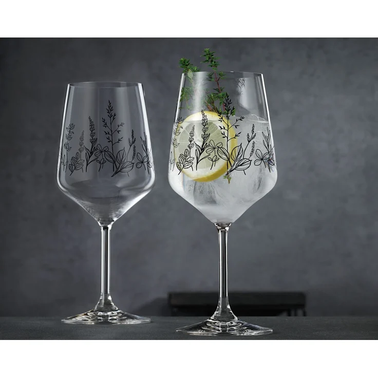 NACHTMANN 105723 TATTOO BOTANICAL BLACK Spritz/Wein Glas 2er Set – Bild 5