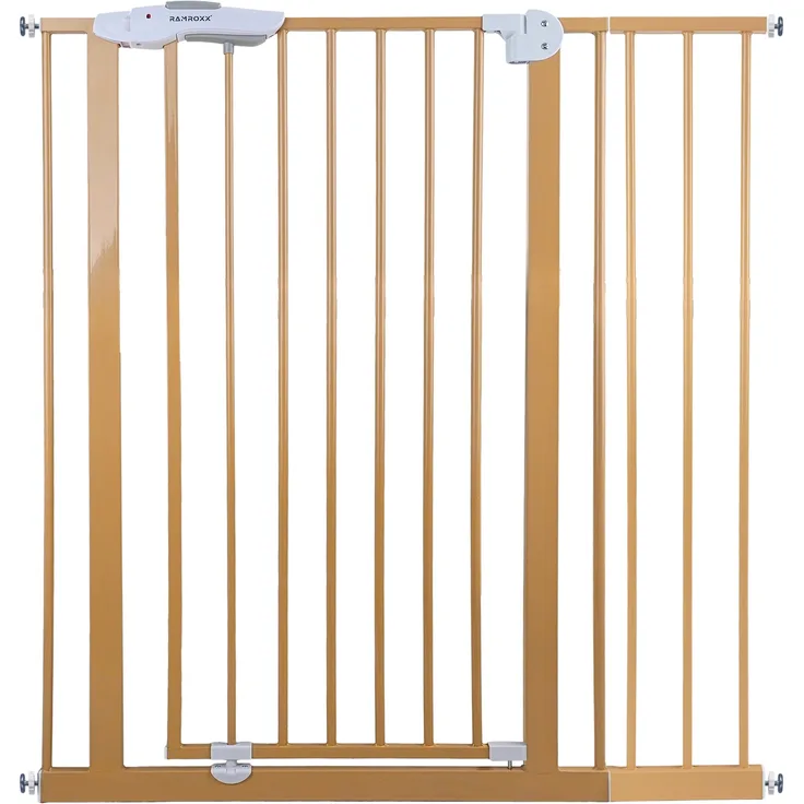 Absperrgitter Treppenschutzgitter beige für 95-105cm Durchgang 110cm Hoch