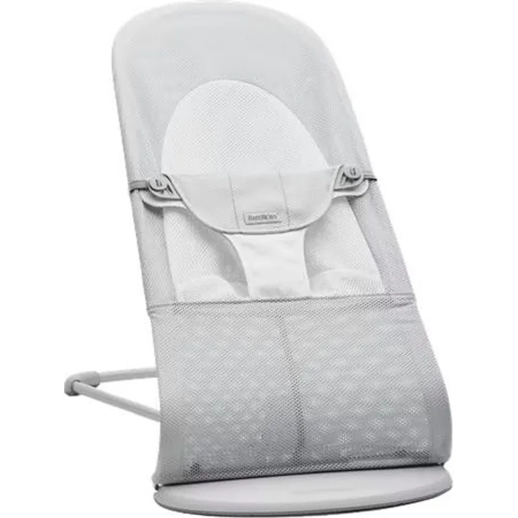 BabyBjörn Balance Soft Wippe Mesh Silver / Weiß Grau hell