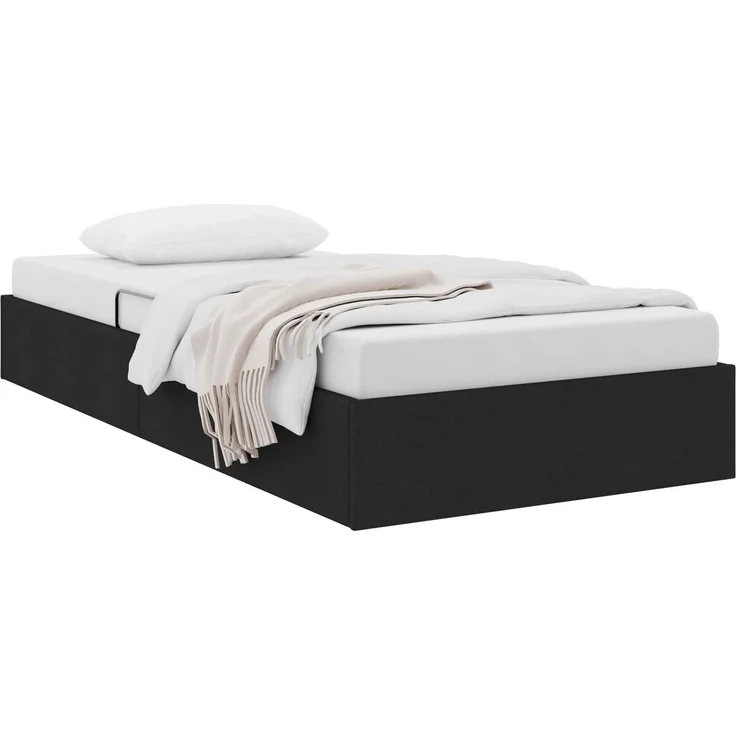 vidaXL Ottoman Bettgestell mit Speicher Schwarz 100 x 200 cm Stoff 3442804 – Bild 3