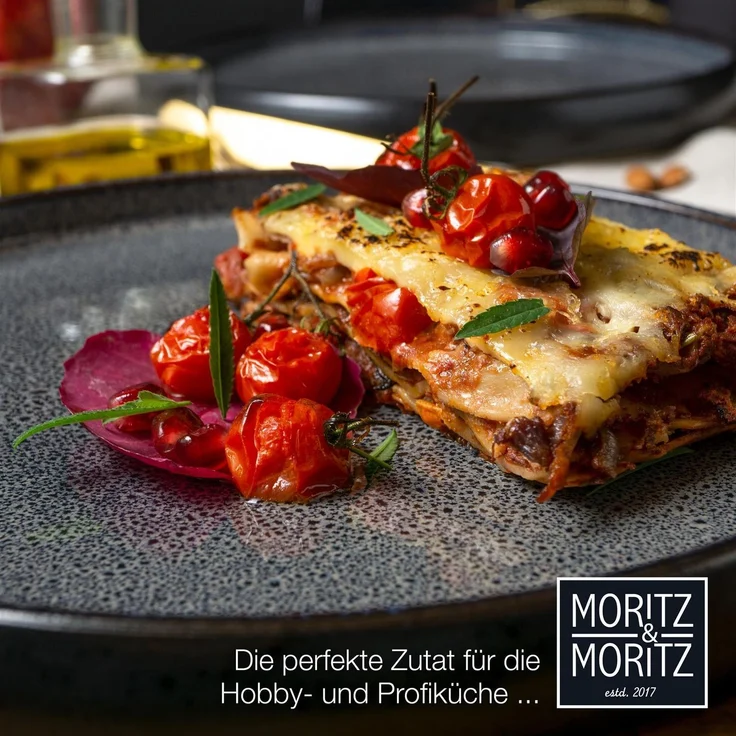 Moritz & Moritz SOLID 12tlg Geschirrset Anthrazit – Bild 7