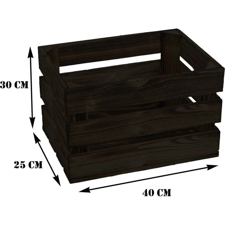 Kistenkolli Altes Land Allzweckkiste Obstkiste Bella geflammt (Spar-Set, 1er Set) – Bild 3