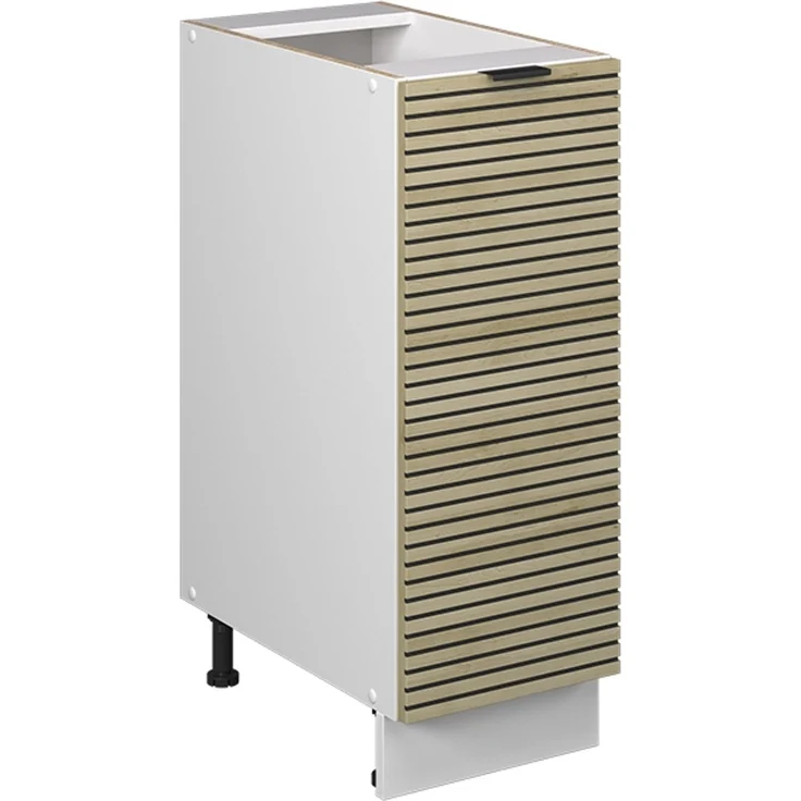 Apothekerschrank Fame-Line Eiche Paneel 30 cm ohne Arbeitsplatte Vicco – Bild 1