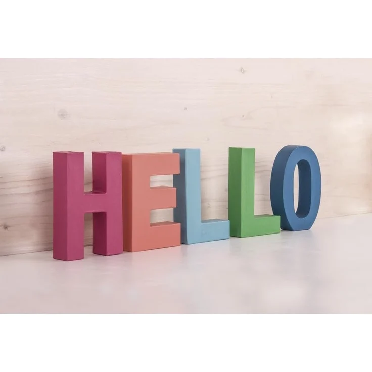 Pappmaché Buchstabe H FSC Recycled100%, 15x10,5x3cm – Bild 3