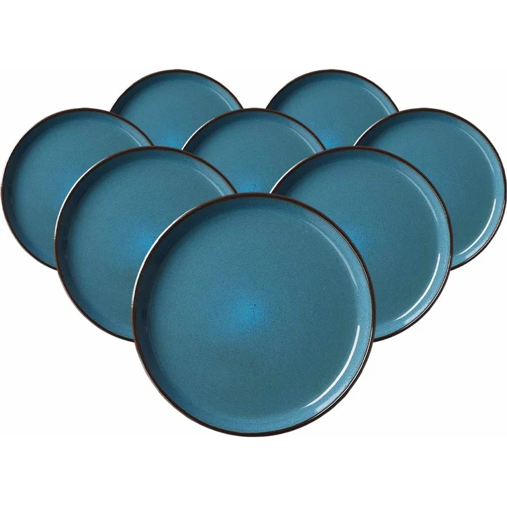 Ritzenhoff & Breker Visby Dessert-Teller ø 20,5 cm 8er Set Dunkelblau – Bild 1