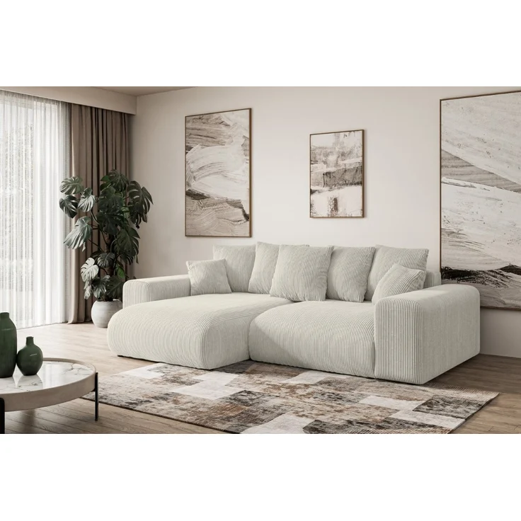 ALTDECOR Ecksofa ESKAR-L, Couch mit Schlaffunktion, Wohnzimmer - Wohnlandschaft, Corner Sofa Bett Eckcouch Couch L-Form Schlafcouch Ausziehbar – Bild 3