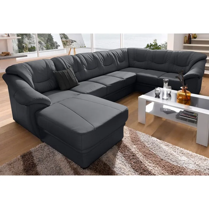 sit&more Wohnlandschaft Savona U-Form, wahlweise mit Bettfunktion, inklusive Federkern, frei im Raum stellbar