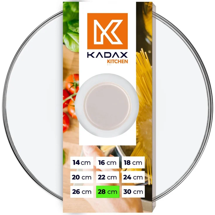 KADAX Cover Hitzebeständiges Glas für einen 28-cm-Topf – Bild 1