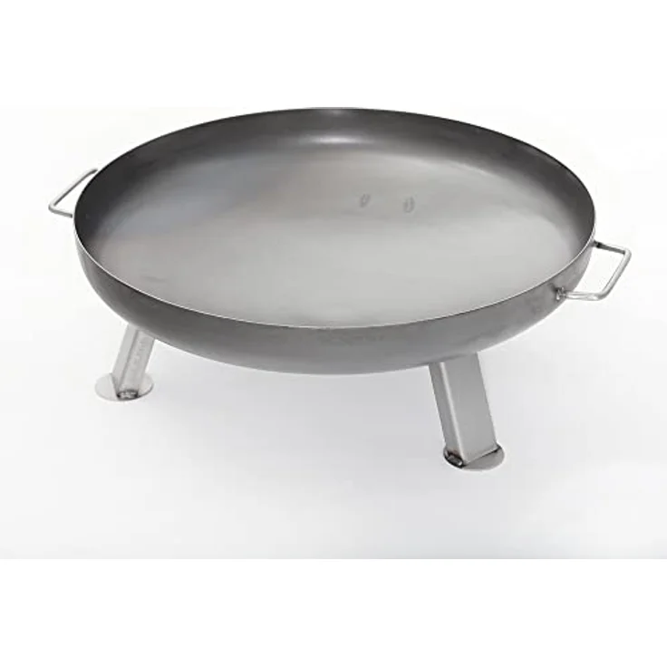 Czaja Feuerschalen® Edelstahl Feuerschale Bonn Ø 60 cm - mit Wasserablaufbohrung - aus rostfreiem, hitzebeständigem Edelstahl, Rostfreie Feuerschale für den Garten und Terrasse – Bild 3