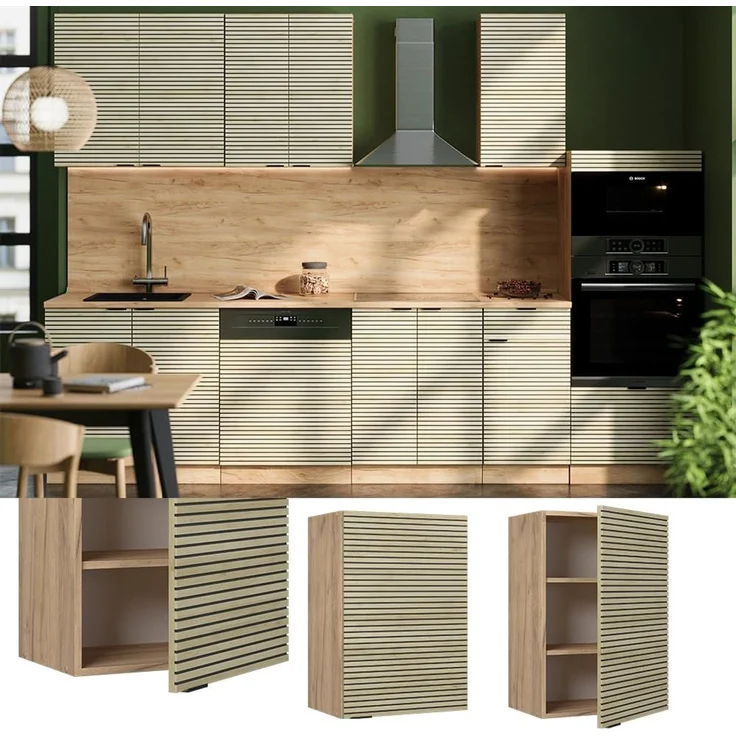 Hängeschrank Fame-Line Eiche Paneel 50 cm Vicco – Bild 3