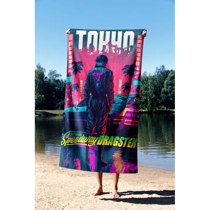 Mijolnir 'Speed Way 70' Strandtuch, Mehrfarbig, 70x130 cm – Bild 2