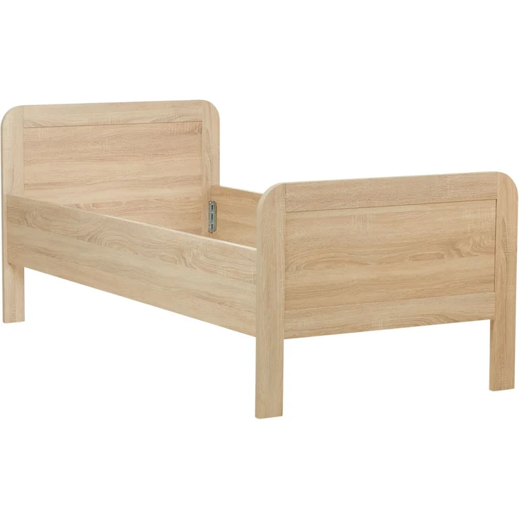 Komfortbett 100x200 Seniorenbett Höhenverstellbar Holzbett Eiche Einzelbett Hohes Bett Bettgestell – Bild 8