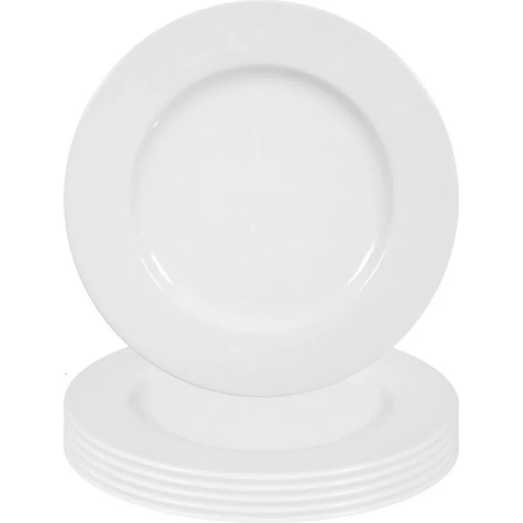 Seltmann Weiden Rondo/Liane Weiß Speiseteller ø 27,1 cm 6er Set – Bild 4