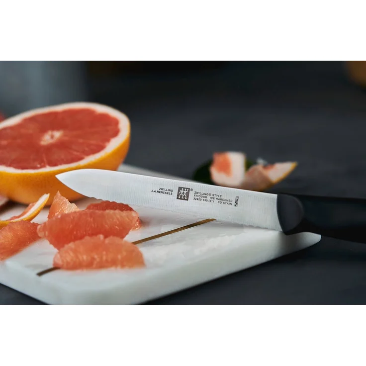 Zwilling style 8 EL Edelstahl-Küchenmesser im Block mit Spitzer und Schere – Bild 3