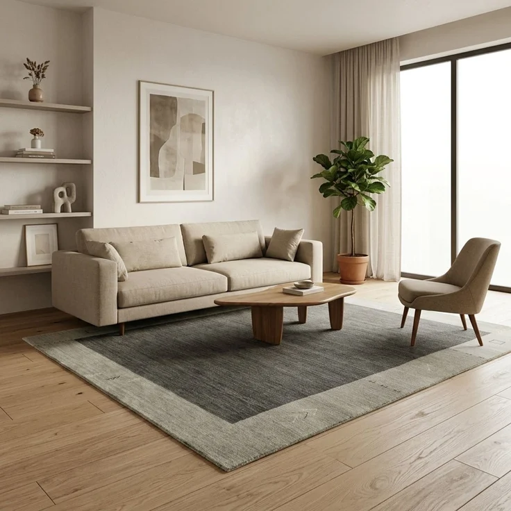 Gabbeh Teppich - Indus »Tella« 200 x 140 cm - grau – Bild 2
