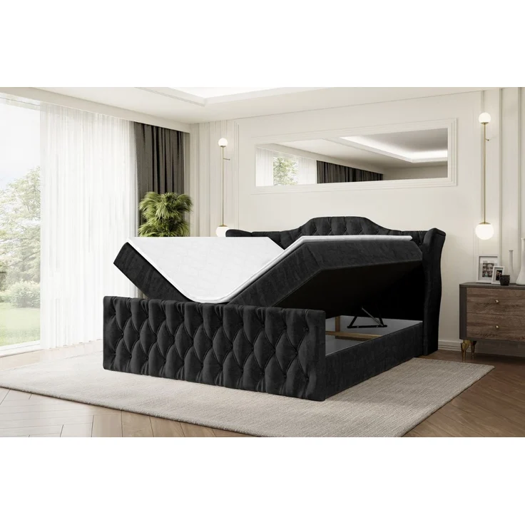ALTDECOR Boxbett VILA-Z (Multipocket-Matratze H4, H3 Matratze Bonellfederung, Topper, Kopfteil) – Bild 3