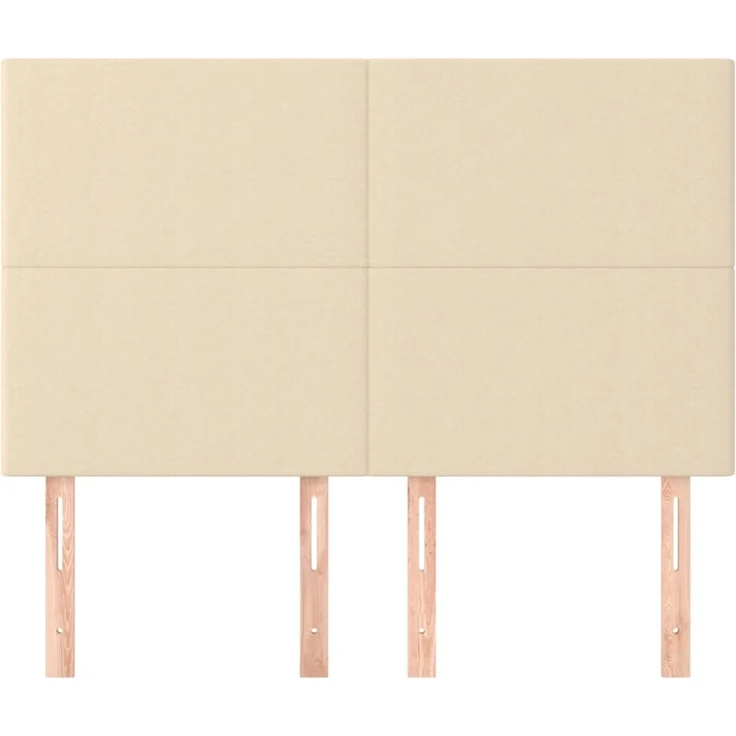vidaXL Kopfteile 4 Stk. Creme 72 x 5 x 78/88 cm Stoff 3116055 – Bild 3