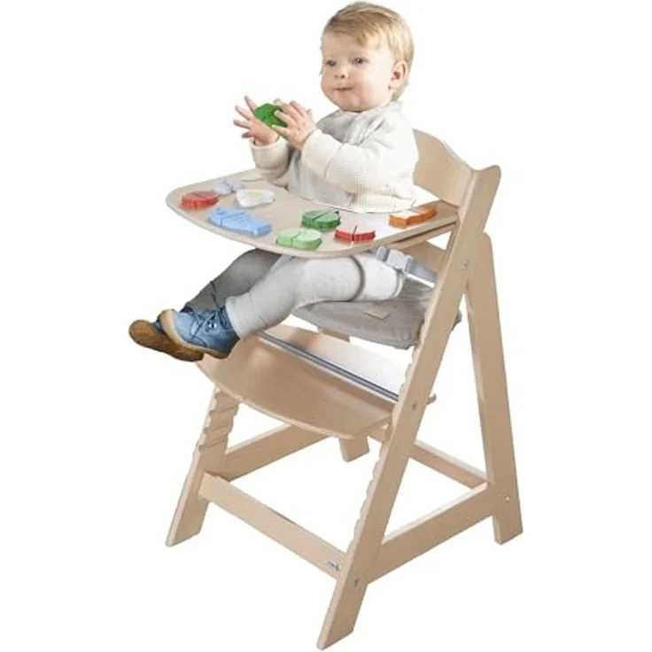 roba Essbrett mit Spielelementen - Obst- und Gemüse zum Spielen - Holz natur – Bild 3
