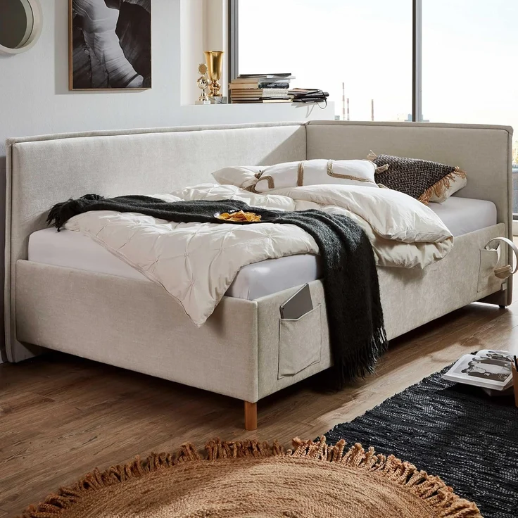 meise.möbel Kinderbett FUN II, Polsterbett wahlweise mit Bettkasten, Jugendbett inkl. USB-Anschluss – Bild 1