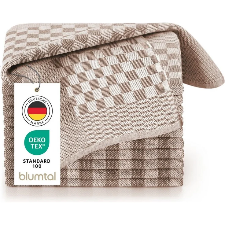 Blumtal Geschirrtuch Premium Geschirrhandtücher in 50 x 70 cm, (Set, 20-tlg, 5, 10 oder 20 Geschirrtücher), 100% Baumwolle, Oeko-TEX® Zertifiziert – Bild 1