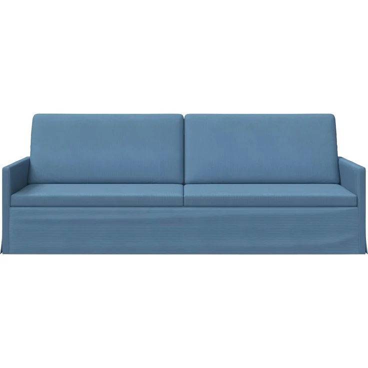 vidaXL 3-Sitzer Sofa Blau 220 x 81 x 82 cm Cordstoff 42041169 – Bild 2
